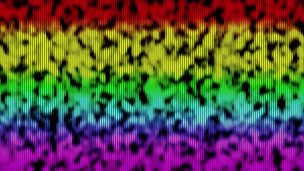 Sfondo Con Colore Arcobaleno Orgoglio Mese Lgbtq — Video Stock