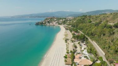 Pietragrande Uçurumu Yazın Calabria 'da Deniz havası manzarası yakınında