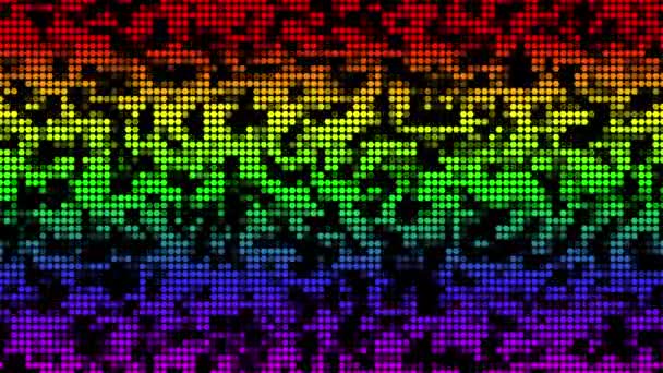 プライド月間の虹色の背景 Lgbtq — ストック動画