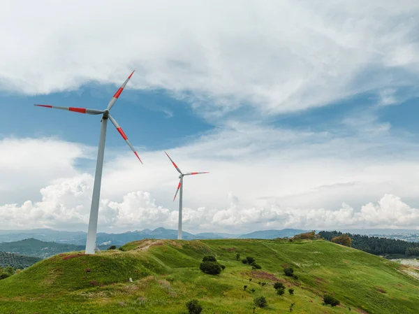 Wind Turbine Electric Generator Mountains — Stock Photo, Image