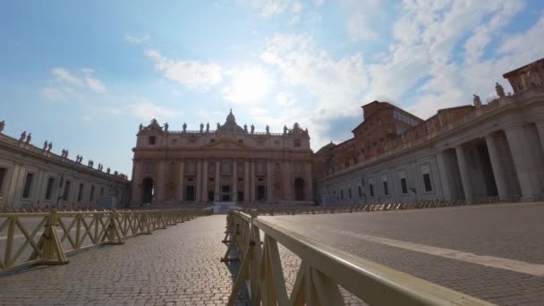Hoofdkerk Van Vaticano Roma — Stockvideo