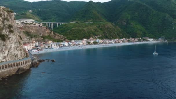 Scilla Turisti Lomakeskus Calabrian Alueella — kuvapankkivideo