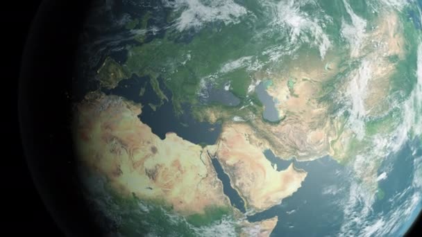 Земля Приближается Арабскому Государству — стоковое видео