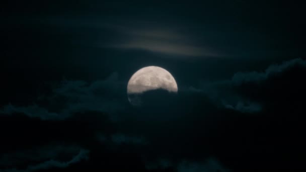 Lua Escuro Noite — Vídeo de Stock