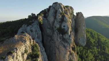 Calabria hava görüntüsünde güney dolomitleri