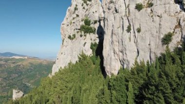 Calabria hava görüntüsünde güney dolomitleri