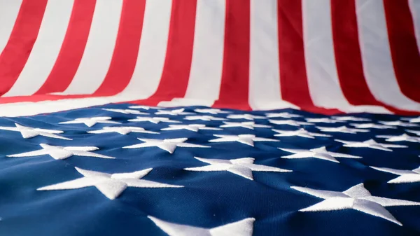 Bintang Dan Garis Garis Bendera Amerika Serikat Pada Hari Veteran — Stok Foto
