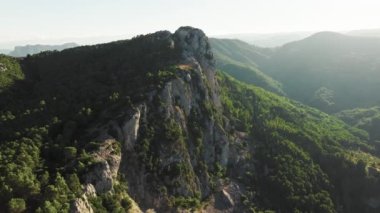 Calabria hava görüntüsünde güney dolomitleri