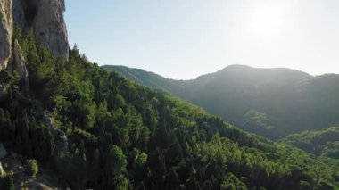 Calabria hava görüntüsünde güney dolomitleri