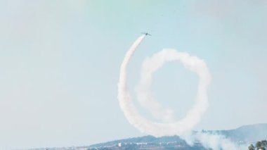 İtalya 'da Üç Renkli Oklar Akrobatik Gösterisi.