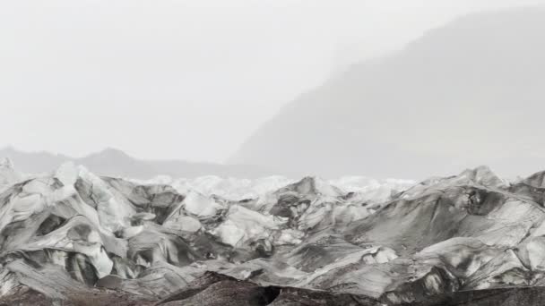 Scioglimento Del Ghiacciaio Causato Dal Riscaldamento Globale Islanda — Video Stock