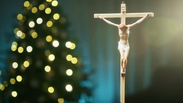 耶稣的圣诞背景 — 图库视频影像