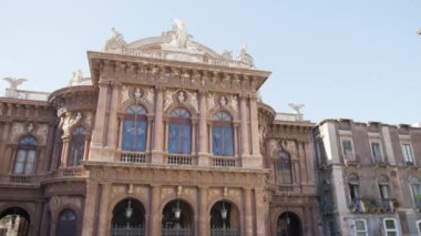 Catania 'daki Antik Saray mimarisi, Sicilya .