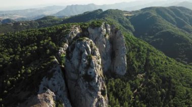 Calabria hava görüntüsünde güney dolomitleri