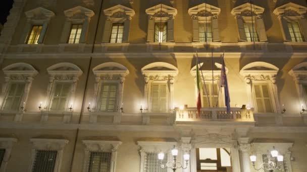 Edifício Senado República Italiana Roma — Vídeo de Stock