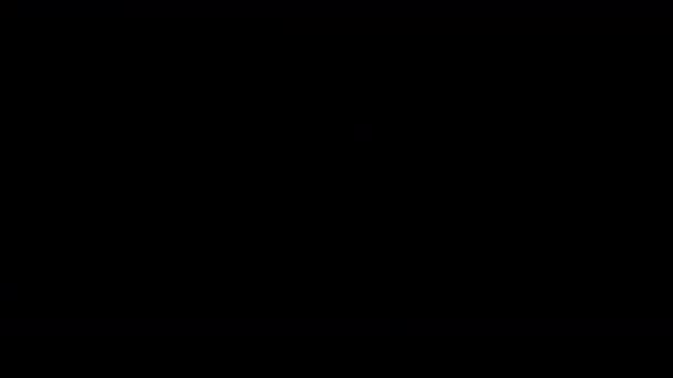 clignotant réel lumière fuites transition sur fond noir