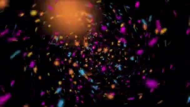 Holi에 루프에 다채로운 소용돌이 — 비디오