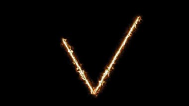 Siyah Üzerine Dünya Üçgeni Simya Sembolü