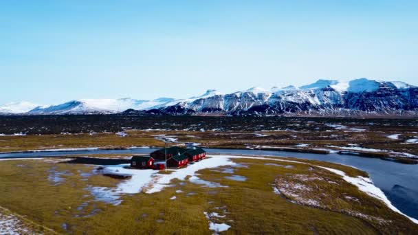 Islanti Maisema Ilmakuva Luonto — kuvapankkivideo
