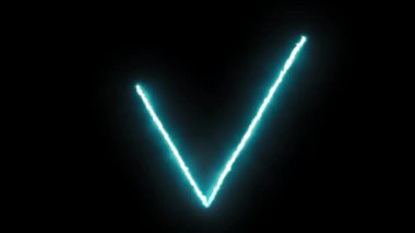 Siyah Üzerine Su Üçgeni Simya Sembolü.