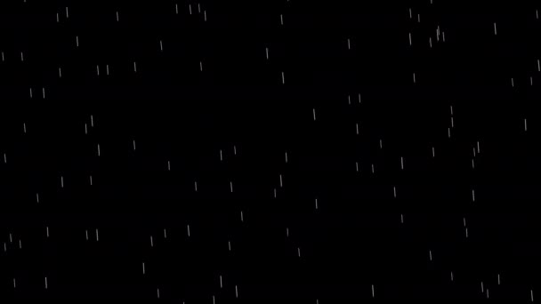 Gocce Pioggia Che Cadono Animazione Dinamica — Video Stock