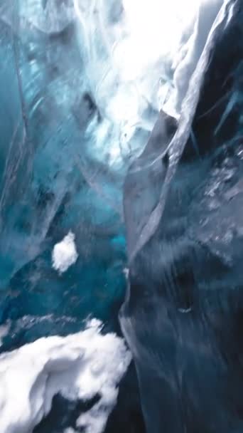 Узкие Ледниковые Ручьи Исландии — стоковое видео