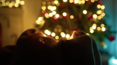 Odadaki Noel Ağacı ve Siluette Hediyeler