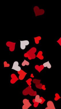 Kupa Çeşmesi Valentins Günü Kara Arkaplanda Aralıksız Patlıyor.