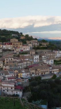 Calabria Dağları 'ndaki Condojanni Antik Ortaçağ Vintage Hamleti.