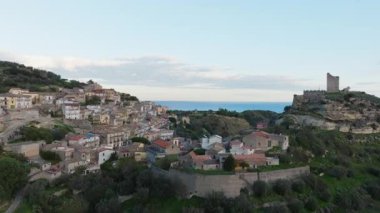 Calabria Dağları 'ndaki Condojanni Antik Ortaçağ Vintage Hamleti.