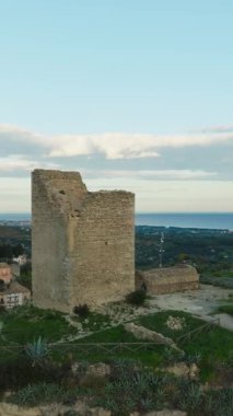 Calabria Dağları 'ndaki Condojanni Antik Ortaçağ Vintage Hamleti.