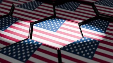 Anma Günü için altıgenler Amerika Birleşik Devletleri Tatil Günü.