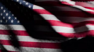 Amerika Birleşik Devletleri Bayrak Sallama Arkaplanı Tam Çerçeve.