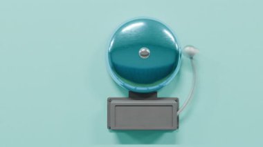 Okula Dönüş Konsepti için Mavi Renk Çanı.