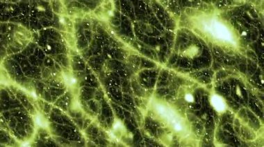 Dalgalar ve Hareketli Parçacıklarla Arkaplan.