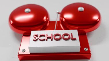 Okul Duvarda Kırmızı Zil Çalıyor.