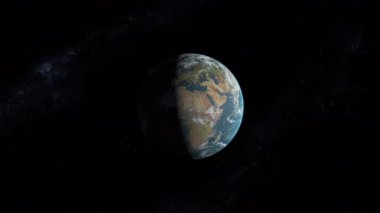 Kara Uzayda Yavaş Dünya 'yı Döndürüyor.