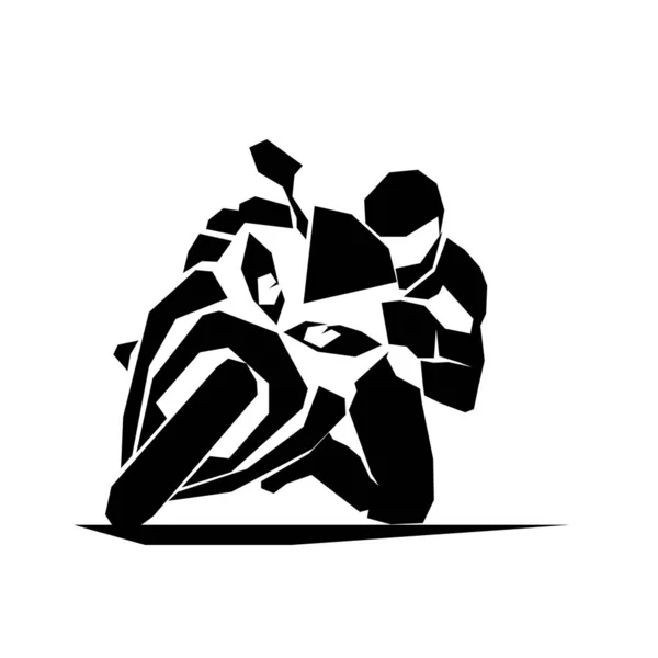 Extrême Moto Tour Sportbike Icône Vectorielle Rapide — Image vectorielle