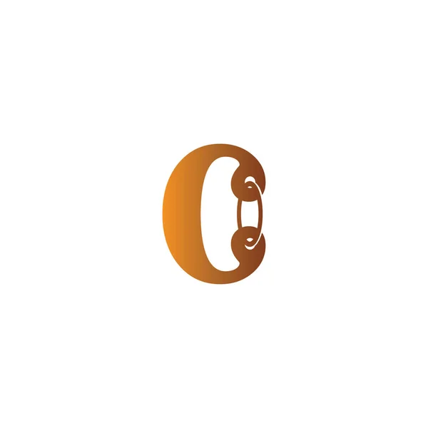 Letter Ring Logo Illustration Design Vector — Stock Vector