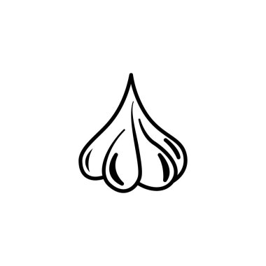 Sarımsak simgesi çizimi çizimi