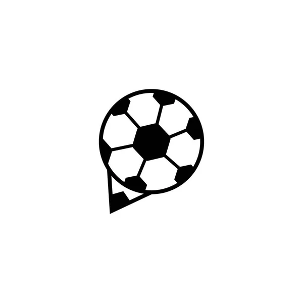 Chat Ball Logo Icon Vector Illustration Design — Stock Vector