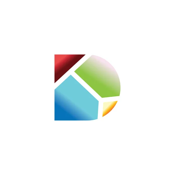 Logo Web Illustratie Pijl Ontwerp Gradiënt Kleur Vector Abstract — Stockvector