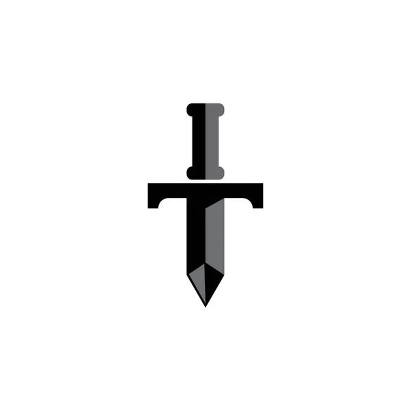 Logo Illustration Couteau Design Vecteur Icône — Image vectorielle