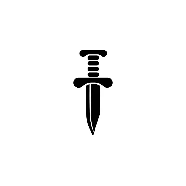 Logo Ilustración Cuchillo Diseño Vector Icono — Vector de stock
