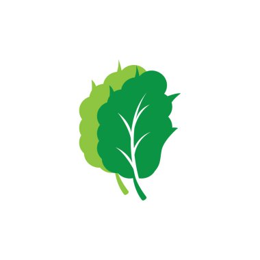 yeşil sebze ikonu vektör çizim tasarımı