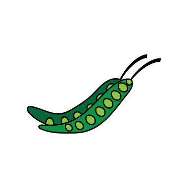 bezelye bitkisi ikonu vektör illüstrasyon tasarımı