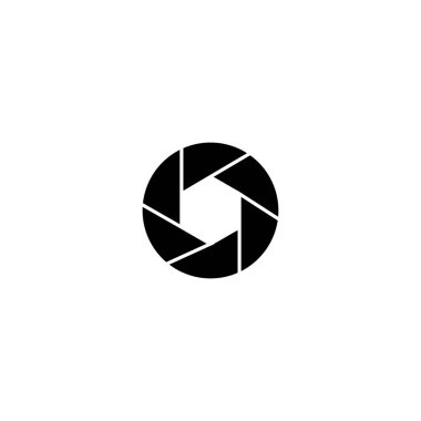 spiral logo template black vector design