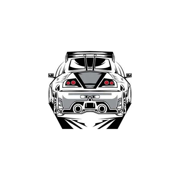 Автомобільний Седан Значок Логотип Елегантний Елемент Дизайну Векторні Ілюстрації Абстрактні — стоковий вектор
