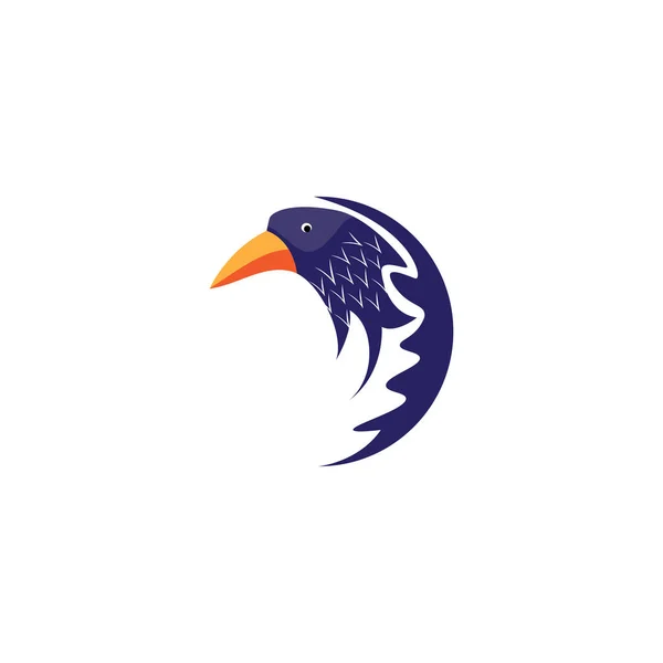Vogel Logo Abstrakt Design Vektor Illustration — Stockvektor