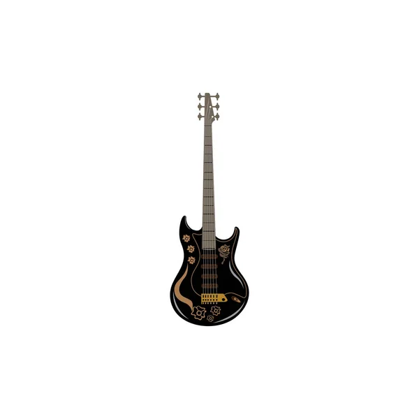 Ícone Guitarra Ilustração Design Vector — Vetor de Stock